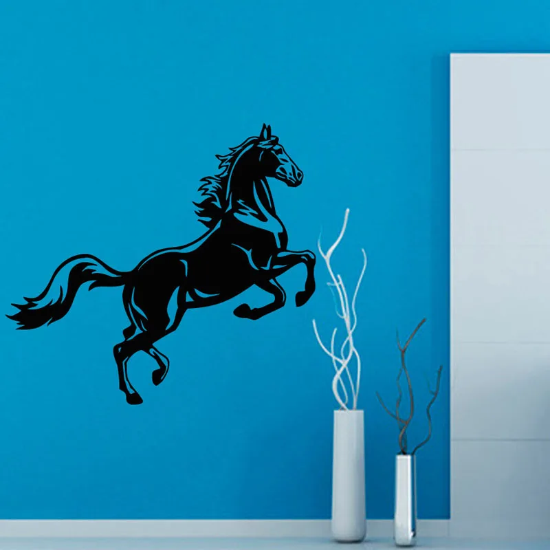 

ZOOYOO Horse Hollow Out Wall Decals Animals Mustang Vinyl Art Design Removable Home Decor Wall Stickers Home Decal