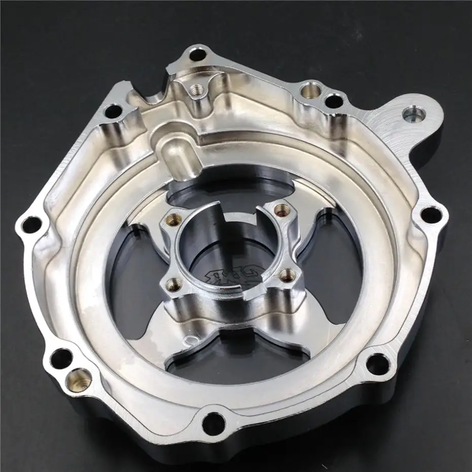 Engine Stator cover Left side For 04-07 Honda Fireblade CBR1000RR 2004 2005 2006 2007 Motorcycle Bike Black / Chrome