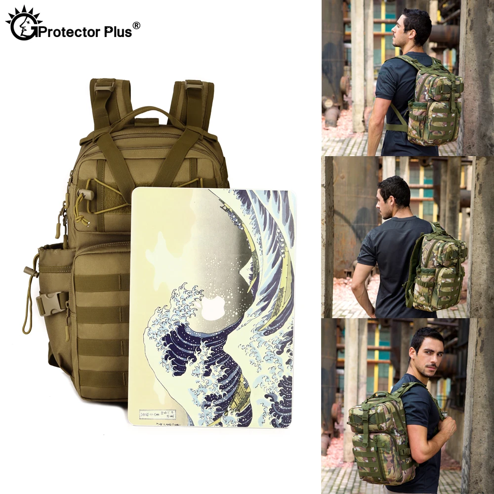 Ochraniacz PLUS 30L plecak Molle taktyczna wodoodporna torba torby wspinaczkowe Airsoft Hunting Outdoor Travel wysokiej jakości Nylon