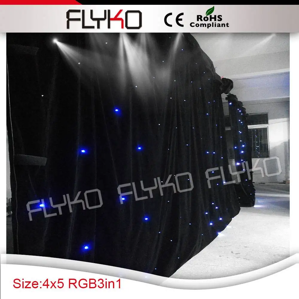 

Free shipping RGB 4M Wide by 5m high led starry sky light