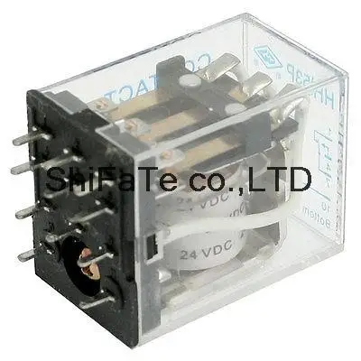 HH53PA 5A DC 12V/24V/36V/110V/220V Coil PCB General Purpose Power Relay 11 Pin 3PDT