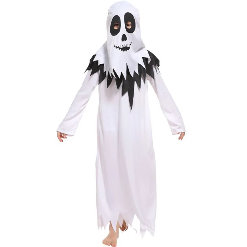 Kids Children Hell Devil Fiend Cosplay Boys Halloween Ghost Scary Costume Carnival Purim Easter Stage Role Play Show Party Dress