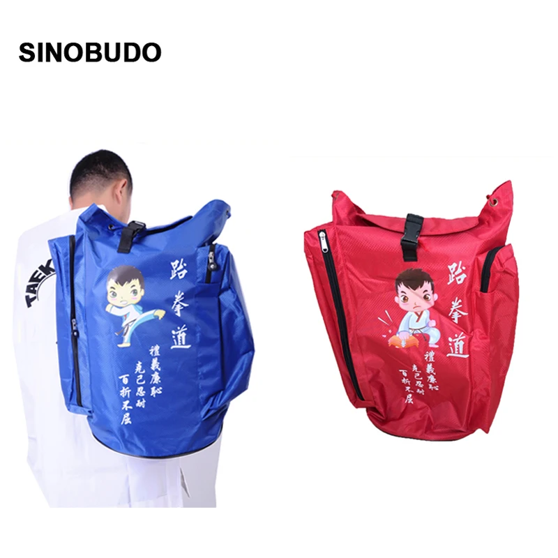 Taekwondo Bag Children\'s Backpack Taekwondo Protective Gear Pack Double Shoulder Bag Adult Oxford Bag Built-in Waterproof Layer
