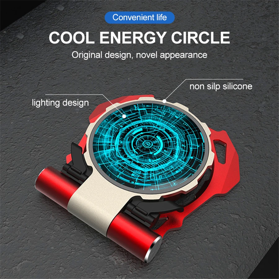 Glowing Qi Wireless Charger Portable Wireless Fast Charger for iPhone X 8 Samsung S9 Magic Circle Charge Pad Phone Holder 10W