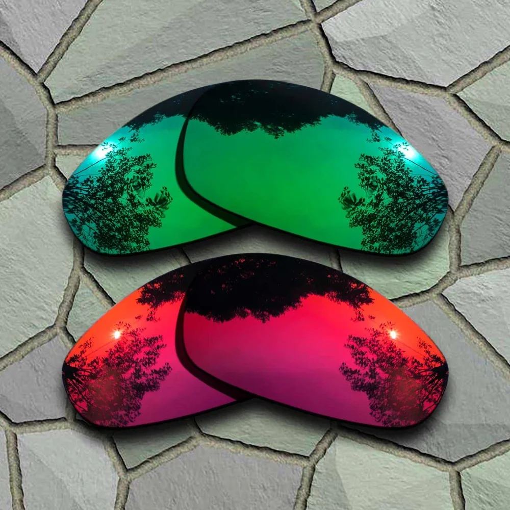 

Jade Green&Violet Red Sunglasses Polarized Replacement Lenses for Juliet