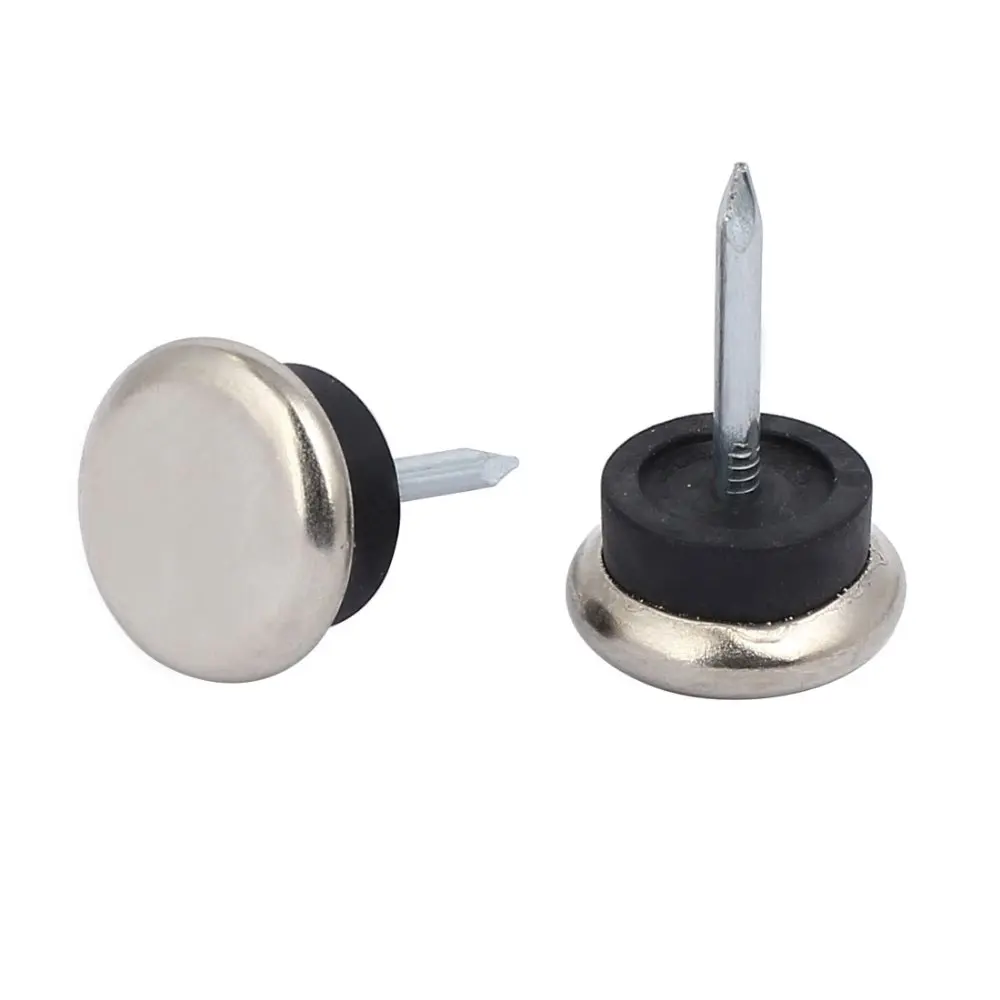 Uxcell 8 sztuk meble krzesło stół noga stóp Glide slajd paznokcie ochraniacze 19mm x 28mm stopka do niwelowania meble glide gorąca sprzedaż