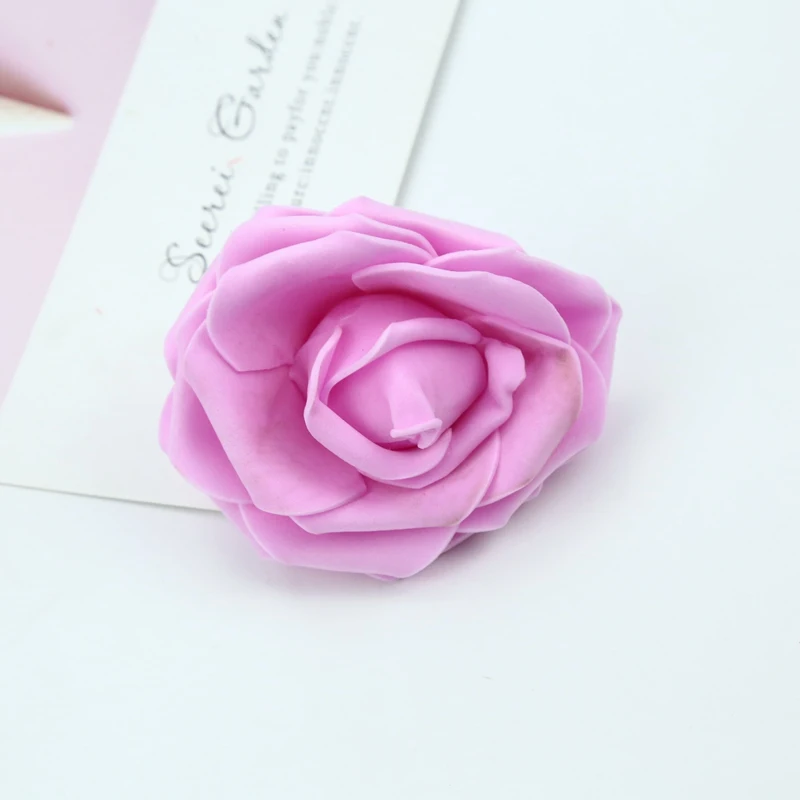 7CM Schaumrosen Blumenwand Heim- und Hochzeitsdekoration Brautaccessoires Ausverkauf Scrapbooking Brosche Handgemachte Kunstblumen – Detail 10