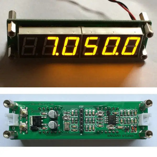 PLJ-6LED-H 1MHz to 1000MHz RF Frequency Counter Cymometer meter measurement LED Digital Display FOR Ham Radio amplifier