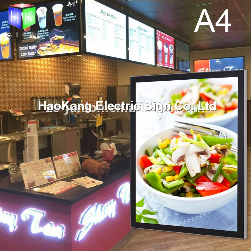 

LED fast food menu board light box for restaurant sign