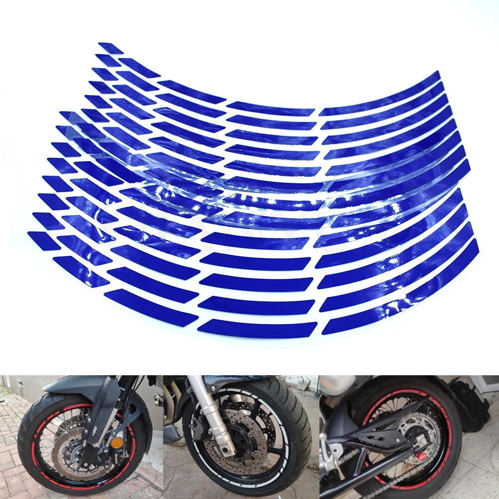 

17-19 inch Universal motorcycle car tire sticker reflective rim tape decal for BMW K1200R K1200S R1200R R1200S R1200ST R1200GS