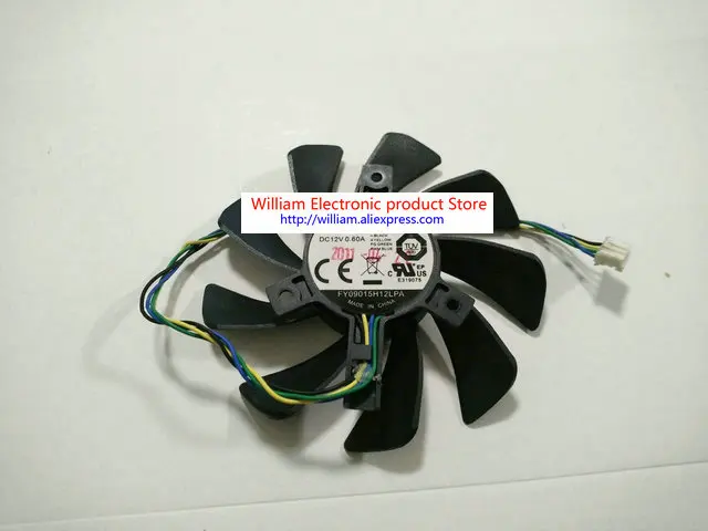 Original FONSONING FY09015H12LPA 12V 0.60A Pitch 40MM Diameter 87MM for EVGA GTX460 GTX560 video card cooling fan