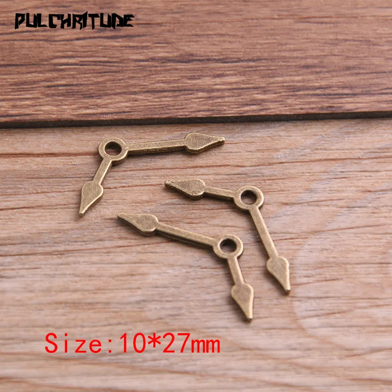 40PCS 10*27mm Two Color Vintage Metal Zinc Alloy Steampunk Pointer Charms Fit Jewelry Pendant Charms Makings