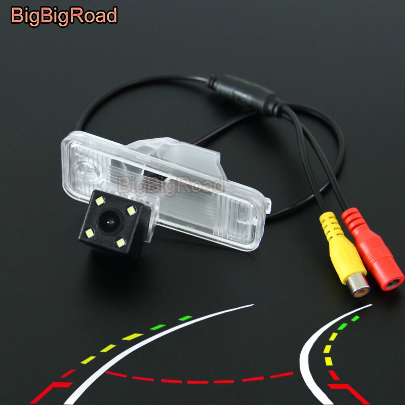 

BigBigRoad Car Intelligent Dynamic Trajectory Tracks Rear View Camera For Hyundai Santa Fe SantaFe 2009-2012 / IX45 2013 -2015