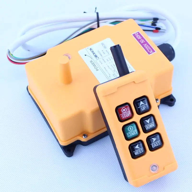 

HS-6 Hoist crane remote control wireless radio Uting remote control 380VAC 220VAC 36VAC 12VDC-24VDC