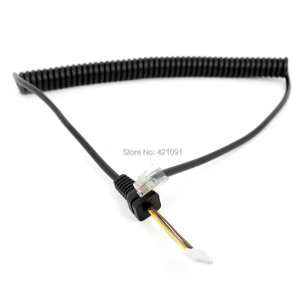 MH-48A6J 6 Pin Hand Microphone Cable for Yaesu FT-7800 FT-8800 FT-8800r FT-8900 FT-8900r FT-7900r Car Radio MIC Cord