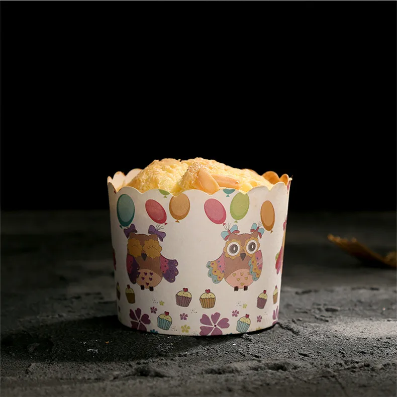 Happy Owl wholesale 100pcs/lot High temperature baking paper cupcake liners/cases/wrappers, Muffin Cake Tray, free shipping