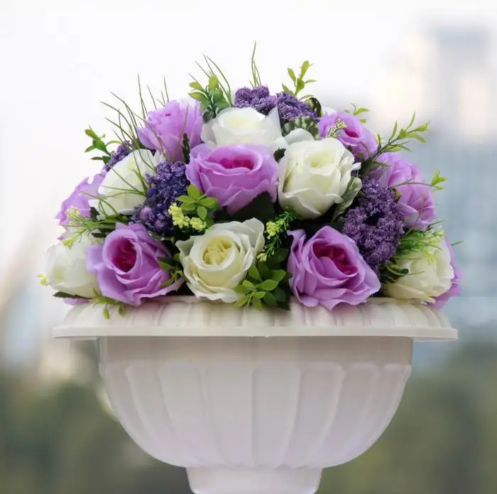 NEW!!Free shipping!10pcs/lot wedding road lead lavender artificial flowers wedding table flowers,table centerpiece decorations