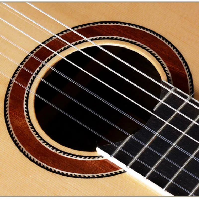 Spruce Classical Guitar Acoustic Electric Nylon String 39 Inches Guitarra 6 Strings Walnut Pickup Cutaway Guitars Wood Color