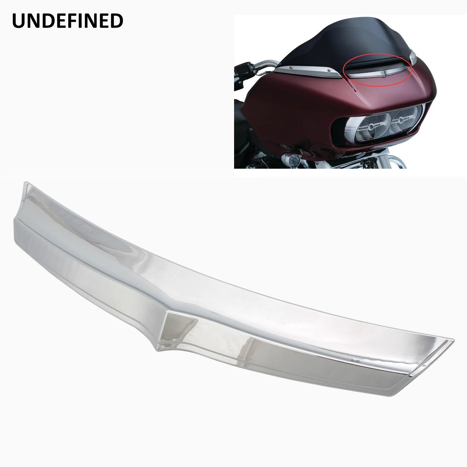 

Motorcycle Fairing Air Flow Vent Accent Trim Chrome For Harley Road Glide FLTRU CVO Ultra FLTRUSE FLTRX Custom 2015 2016-2019