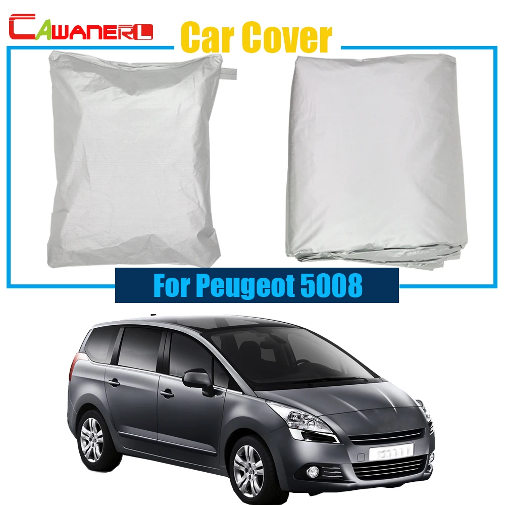 

Cawanerl Outdoor Car Cover UV Anti Rain Sun Snow Preventing Protector Cover Dustproof For Peugeot 5008