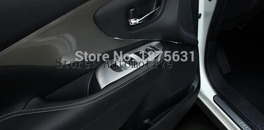 Matt interior door cover armrest trim 4pcs For  Nissan  Murano Resonance  20152017 2018