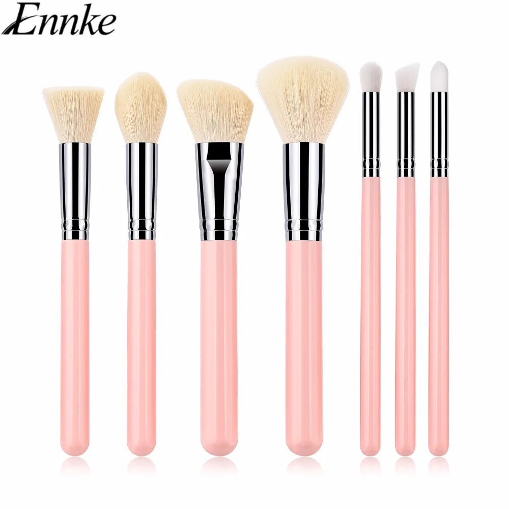 

ENNKE 7Pcs Make Up Brushes Set Soft Synthetic Powder Foundation Concealer Eyeshadow Brushes with Storage Bag Cosmetic Tool