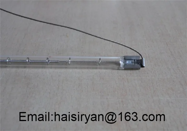 

customized 1000w 350mm medium wave Single tube Electric halogen IR quartz glass heater lamps