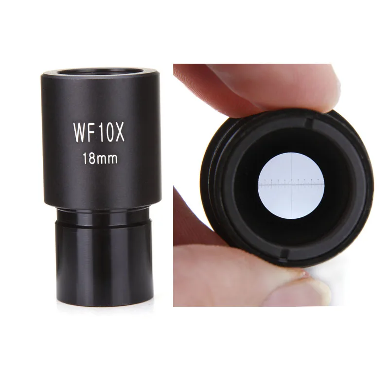 with Micrometer Microscope Eyepieces for Biological Microscope Lens Parts Accessories High Quality Wide Field Eyepiece Lens