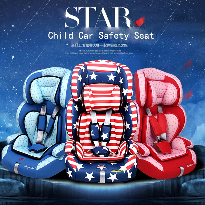 Dropshipping Child Car Safety Seat Portable ISOFIX Hard Interface Five Point Harness 0-12 Y 3C Certification Toddler Car Seats