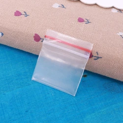 100pcs/pack Jewelry Ziplock Zip Zipped Lock Reclosable Thick Plastic Poly Clear Bags Nuts Charms Packaging Bags Thickness 0.2mm