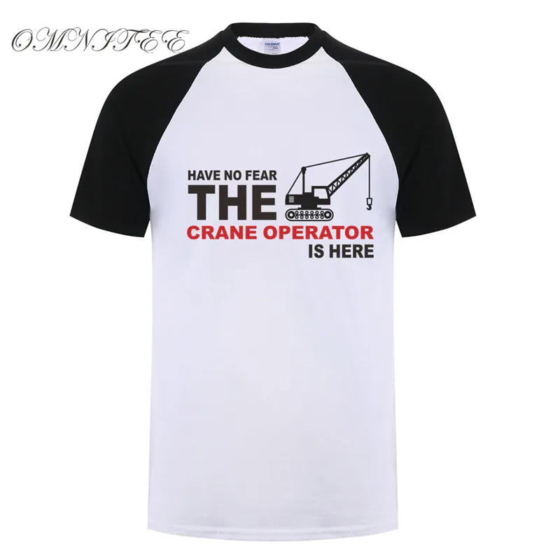 Summer New The Crane Operator Men T Shirt Summer Funny Short Sleeve Cotton Men T-shirt Crane Clothing Tops Tee OT-889