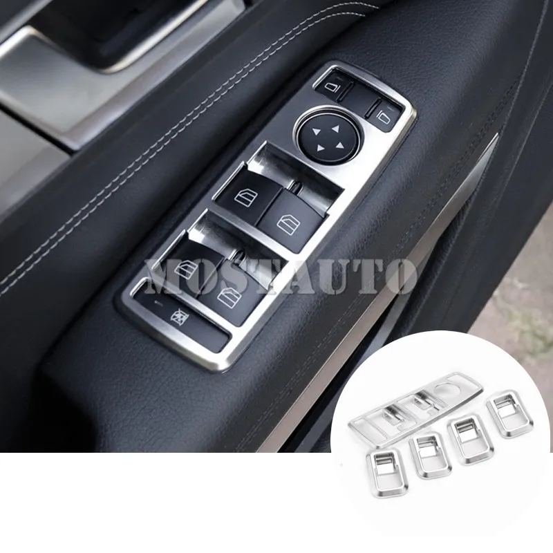 

Крышка окна переключателя внутреннего подлокотника для Benz E Class Coupe W207 C207 2009-2016 5 шт. автомобильные аксессуары интерьерный автомобильный Декор Автомобильная отделка