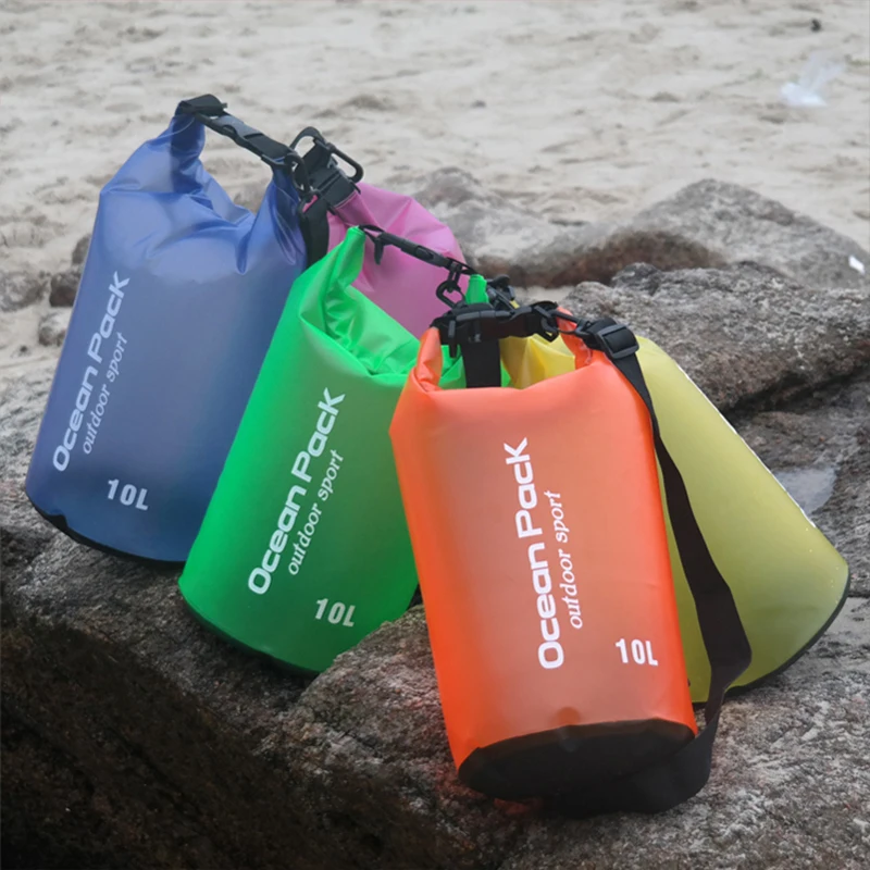 2L 5L 10L Outdoor Waterproof Swimming Bag Bucket Dry Sack Storage Bag River trekking Rafting Kayaking Travel Water Barrel