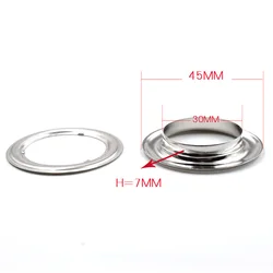 Agujero interior de Metal para ropa y accesorios, 30mm-40mm de diámetro, ojales, anillos, remaches, broches, herramientas de ojales, 20 unidades por lote