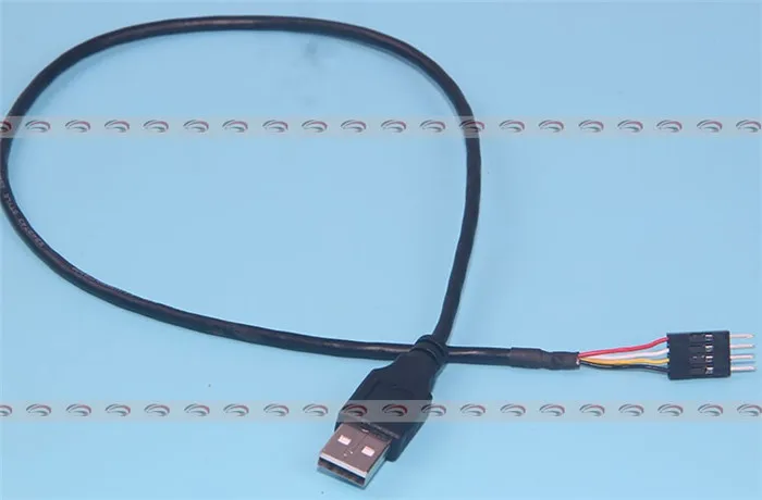 10 piezas de 50CM para PC, carcasa de ordenador, chasis, USB A macho A placa base, Dupont, fila única, 4 pines, adaptador macho, Cable convertidor