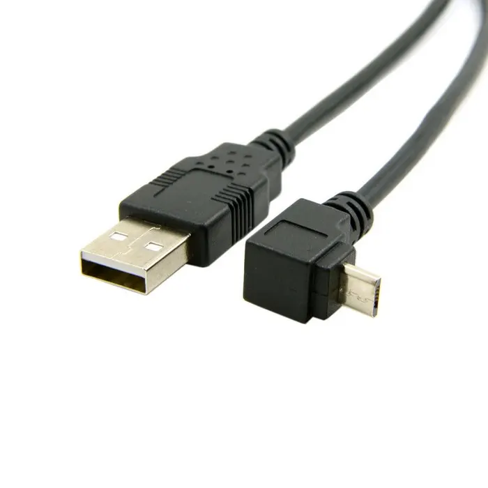 USB 2.0 Male to Micro USB Up & Down Angled 90 Degree Data Charge charging  Cable 20cm 30cm 1m 1ft 3ft for Tablet