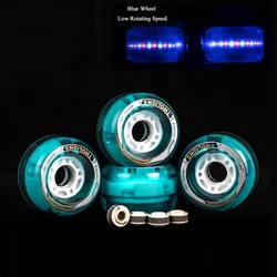 Ruote per pattini Freeline 72*44mm con Led 82A di alta qualità Drift Skate Rodas PU LongBoard Ruedas ruota ad alto rimbalzo 4 pz/set K012