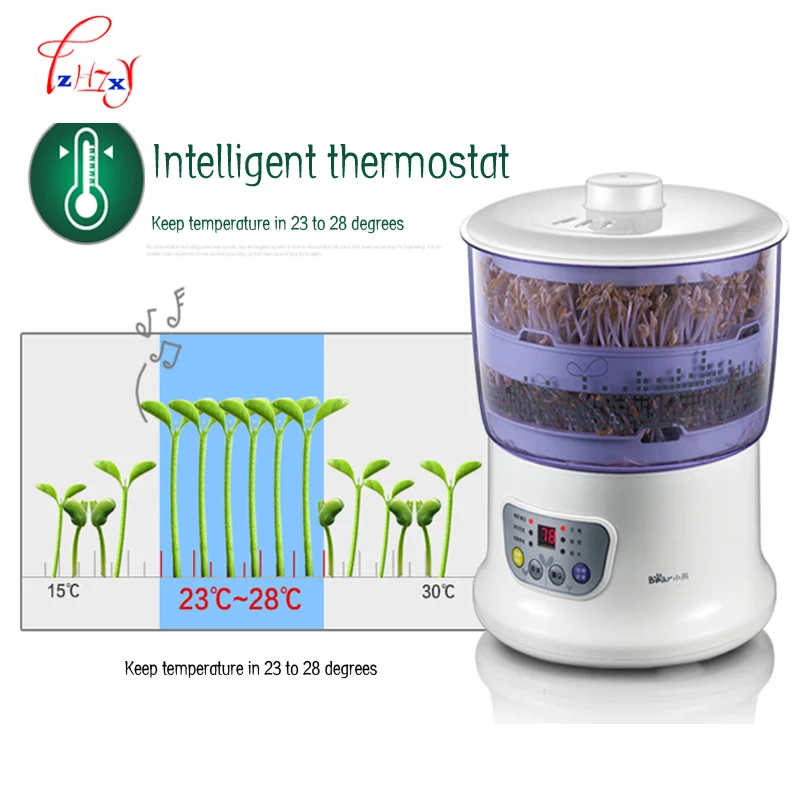 

Intelligence Bean Sprouts Machine Large Capacity Thermostat Green Seeds Growing Automatic Bean Sprout Machine