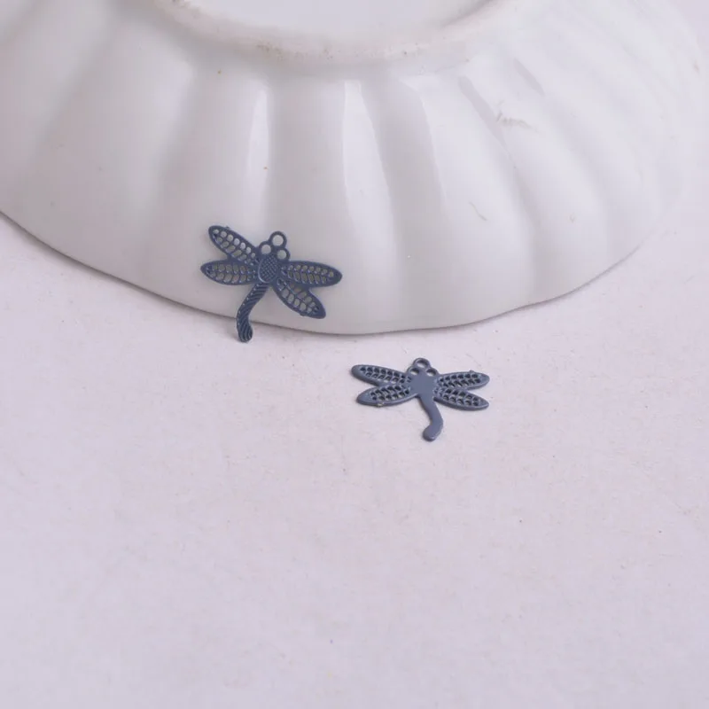 100 Stück AC1871 10mm*12mm Hübsche Libellen-Anhänger Kleine Tier-Anhänger – Detail 9