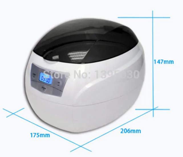 Small Capacity Stainless Steel 110V/220V Ultrasonic Cleaner with Degas Heating Timer Bath LED Lighting JP-900S