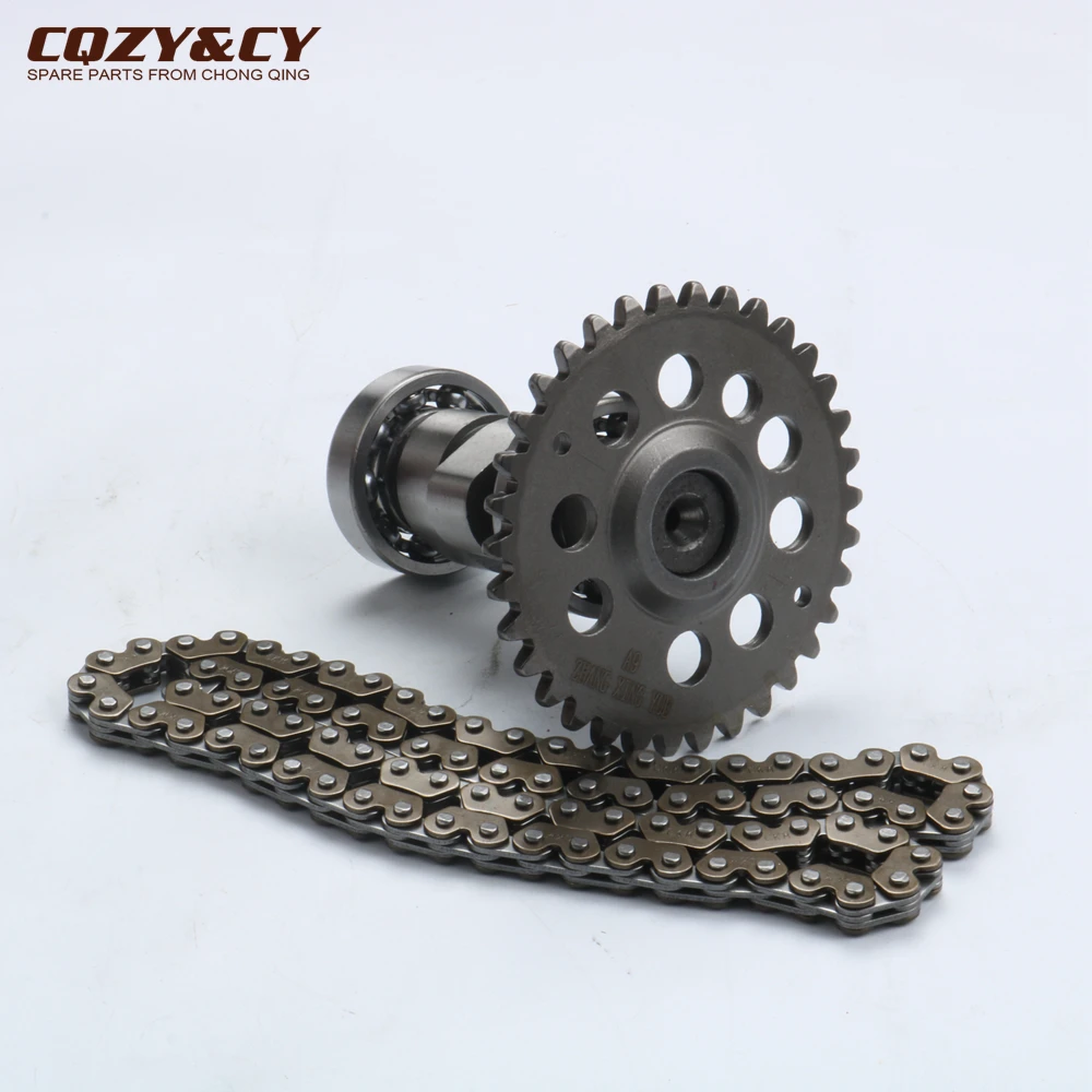 

Распредвал с 9 отверстиями и цепь ГРМ распредвала 82L для GY6 50cc 80cc 100cc 139QMB 139QMA Скутер мопед