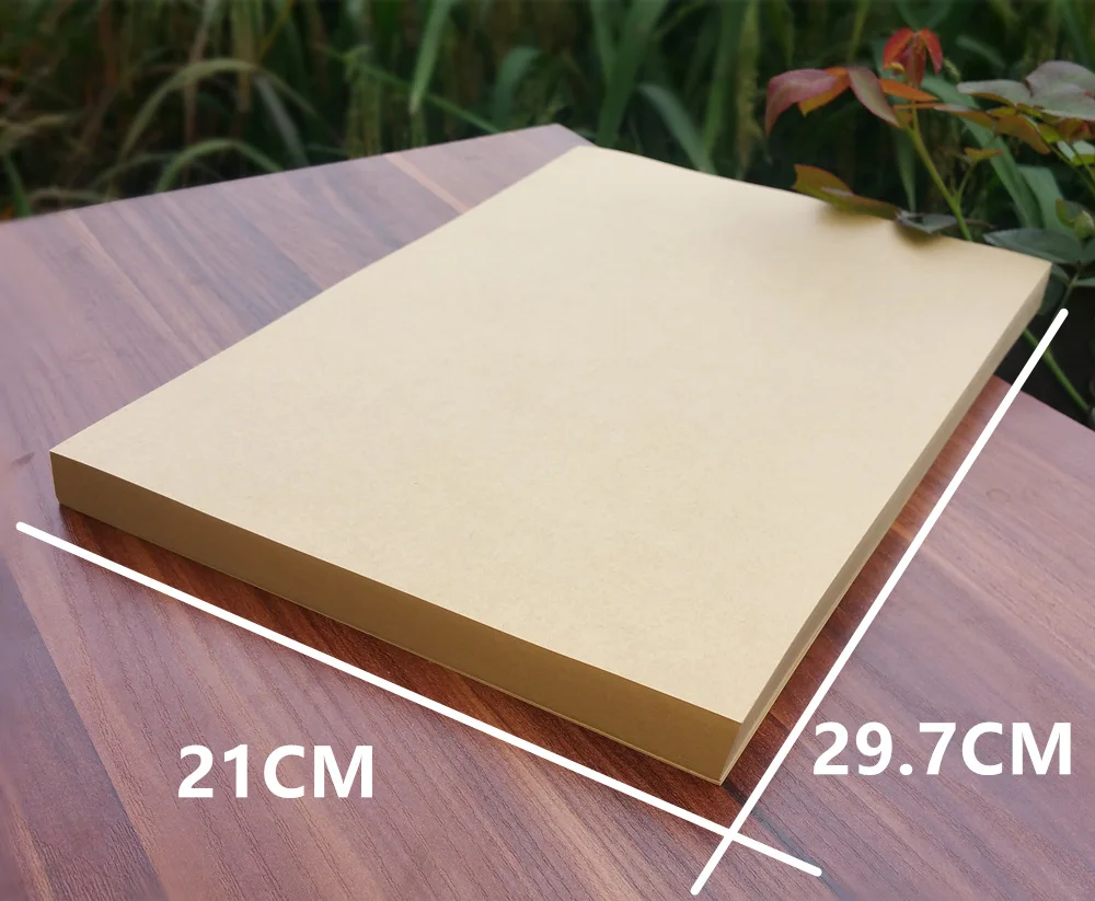 

50pcs/lot A4 size 21*29.7cm Kraft paper 250gsm card paper, DIY box gift packing