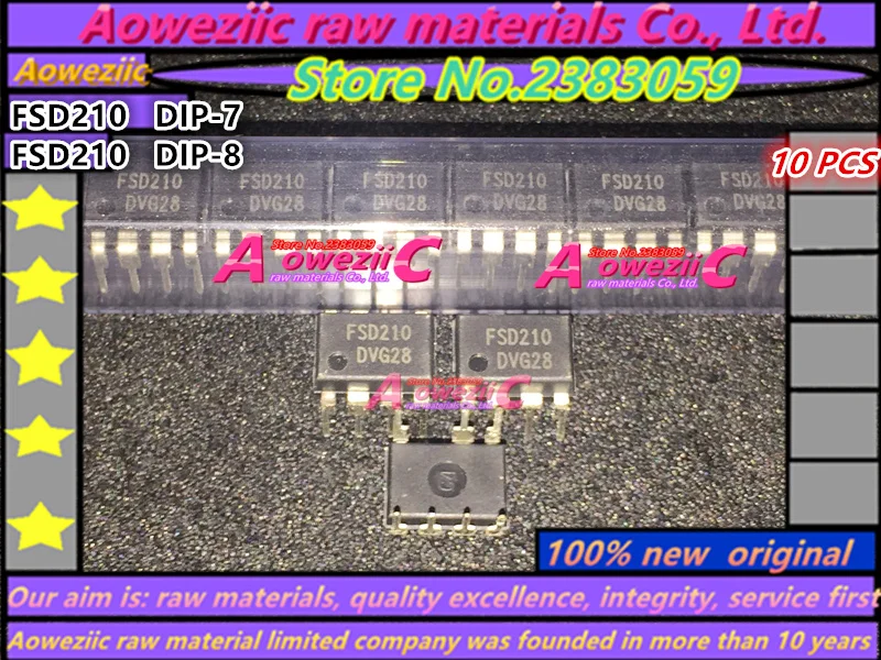 Aoweziic 100% neue original FSD210 DIP-7 FSD210 DIP-8 Power-chip