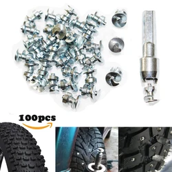 100pcs Truck snow studs Tyre Spikes for Bicycle Shoes Boots Motorbik for fatbike Screw in Tire Stud Fishing Pernos de Tornillo