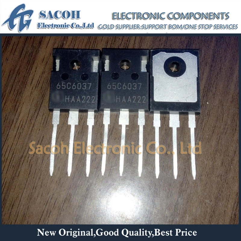 

Refurbished Original 2Pcs/Lot IPW65R037C6 65C6037 TO-247 83.2A 650V Power MOSFET Transistor