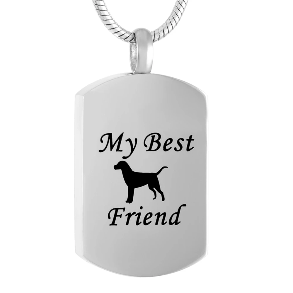 

CMJ9118 Dog Remembrance Stainless Steel Jewelry Cremation Urn Necklace ashes Holder Pendant My Best Friend