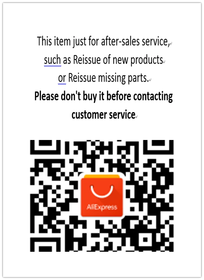 

just for replacement of items or Reissue missing parts, don't buy it before contacting customer service