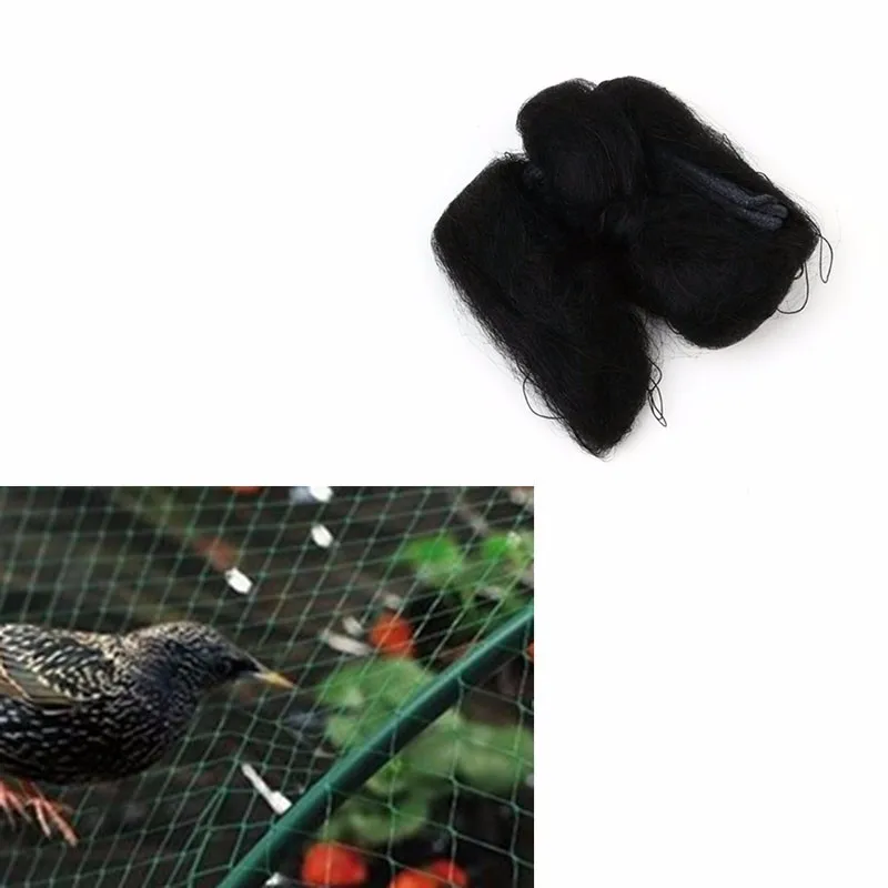 3X6m/3x10m/3x16m Black Nylon Anti Bird Net Mesh For Fruit Crop Plant Tree Bird-Preventing Netting Garden Supplies