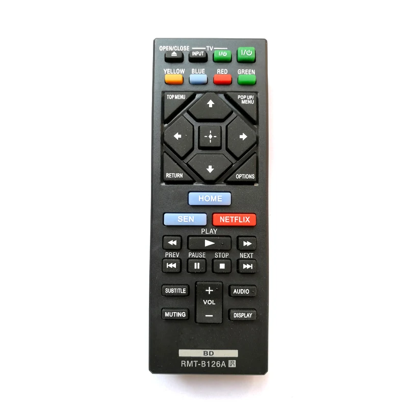 New Replace RMT-B126A Blu-Ray DVD Player Remote Control For Sony BDPBX120 BDPBX320 BDPBX520 BDPBX620 BDPS1200 BDPS2200