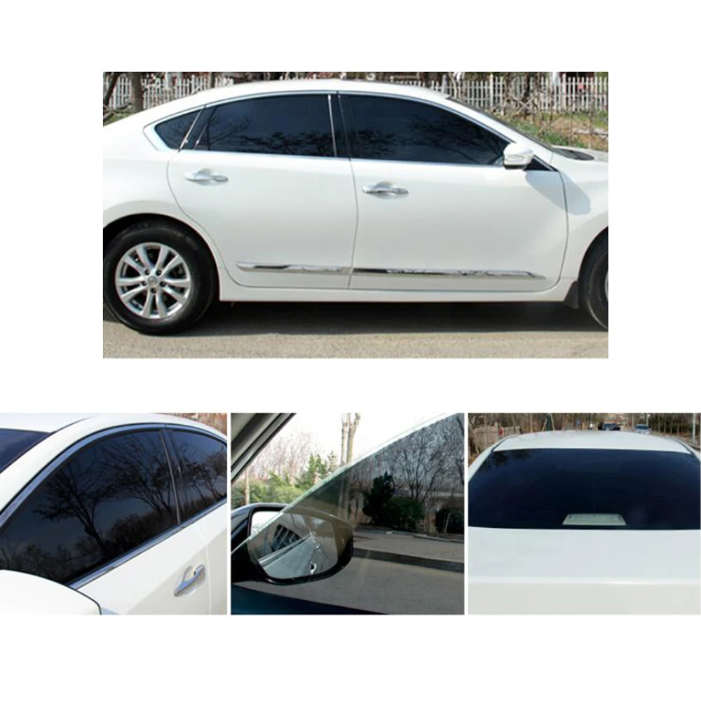 SUNICE 35%VLT Car Window Film Nano Ceramic Solar Tint Heat Control 100% UV proof Car Accessories Window Pravicy Film 50cm width